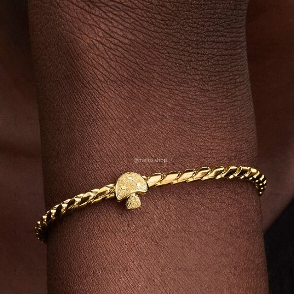 Pandora Textured Mushroom Mini Charm - Picture 4 of 4